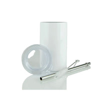 Load image into Gallery viewer, 3oz skinny tumbler mini with lid,straw, &amp; decoration
