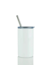 Load image into Gallery viewer, 3oz skinny tumbler mini with lid,straw, &amp; decoration
