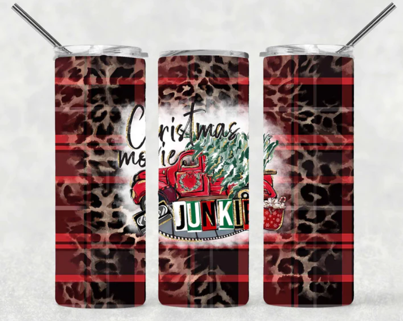 Christmas Movie junkie Tumbler