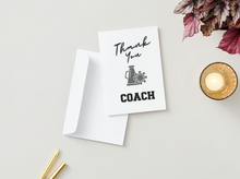 Load image into Gallery viewer, Cheerleading Coach Thank you Card
