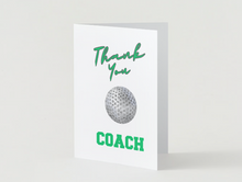 Load image into Gallery viewer, Golf Coach Thank you Card

