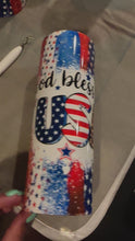 Load and play video in Gallery viewer, God Bless the USA Tumbler
