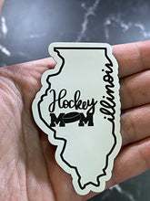 Load image into Gallery viewer, Illinois State Hockey Mom Magnet
